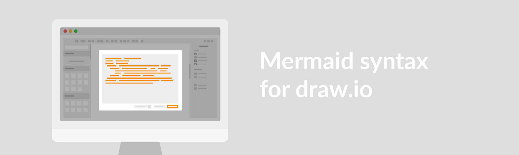 Mermaid syntax for draw.io